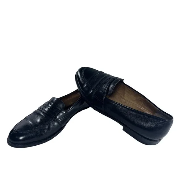 Cole Haan Penny Loafers Men's Size 10 D Black Made in Italy Dress‎ Shoes Formal - Picture 2 of 10